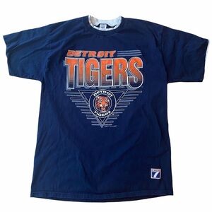 Vintage‎ 90s Detroit Tigers baseball logo 7 tshirt